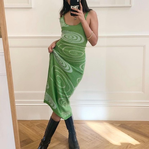 House of Sunny Hockney Dress - green - size US 2 or XS - Picture 9 of 11